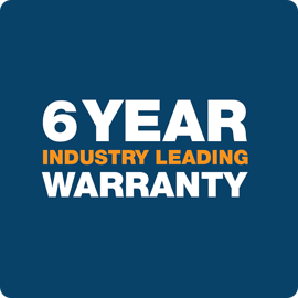 industry leading warranty