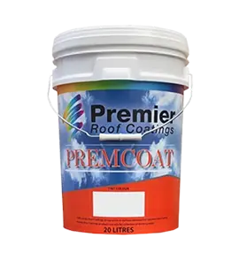 PRC Premcoat Top Coat acrylic gloss coating for concrete and metal roofs.