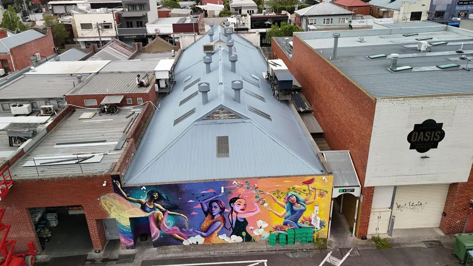 Completed Fairfield commercial roof coated with Noxyde system