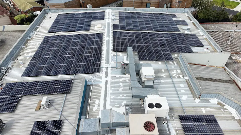 Waterproofing membrane applied to Brighton commercial metal roof
